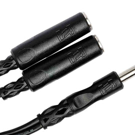 Hosa YPP-118 Y Cable, 1/4 in TRS to Dual 1/4 in TRSF