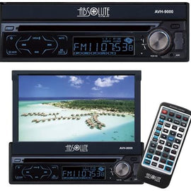 Absolute AVH9000 7" SINGLE DIN IN DASH MOTORIZED DVD / CD / MP3 / USB /TOUCH