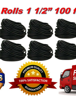 10 Rolls 100 Ft 1 1/2" Split Wire Loom Conduit Polyethylene Tubing Sleeve Tube