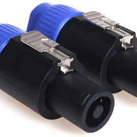 MR DJ SPMH2 2 pcs Speakon Male Head Connector Allows for Speaker Cables