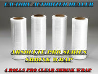 4-Rolls Clear Shrink Wrap Plastic Stretch Film 18" Wide x 1500 SQ. Ft. 80 Gauge