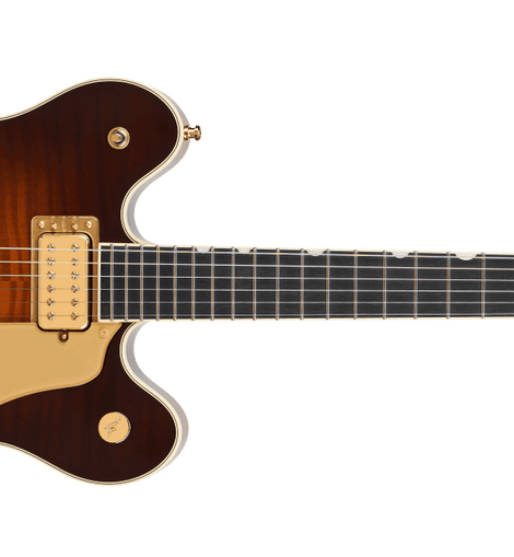 Gretsch 2400781831 Broadkaster LX Figured Semi-hollowbody Electric Guitar - Havana Burst
