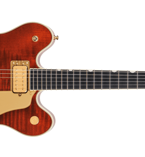 Gretsch 2400781878 Broadkaster LX Figured Semi-hollowbody Electric Guitar - Bourbon Stain