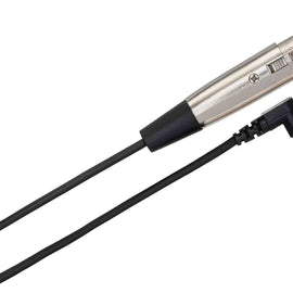 Hosa XVS-102F, XLR3F to Right Angle 3.5 mm TRS Microphone Cable - 2 Feet