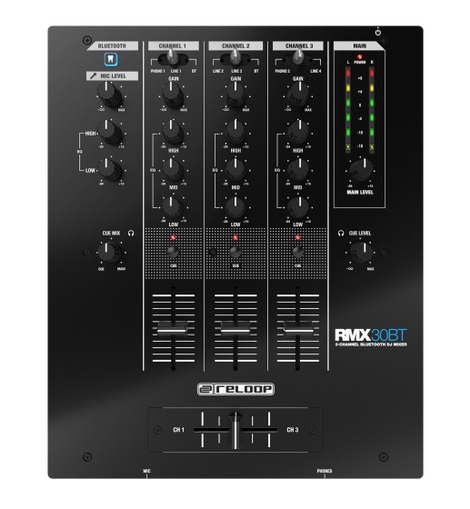 Reloop RMX-30-BT 3-channel Bluetooth DJ Mixer