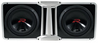 2 Alpine R2-SB10V Loaded 10" 750W R-W10D4 Subwoofers + Ported Sub Enclosure Box