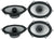 4 Alpine S2-S68 460 Watt 6x8" Car Audio Coaxial 2-Way Speakers