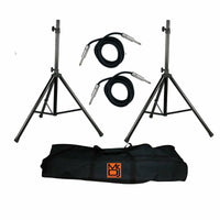 MR DJ SS750PKG Speaker Stand with Road Carrying Bag & 1/4" Cable Universal