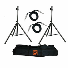 MR DJ SS750PKG Speaker Stand with Road Carrying Bag & 1/4" Cable Universal
