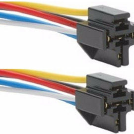 2 Absolute SRS105 5-Pin 12 VDC Bosch Relay Socket Interlocking Style