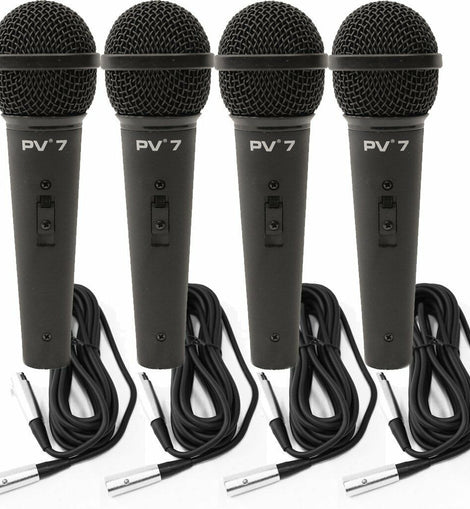 4 Peavey PV7 ND Magnet Dynamic Microphone with 1/4