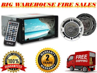 Absolute DD-3000 7" Double Din DVD / CD / MP3 / USB  With 6.5" 3-Way Speaker