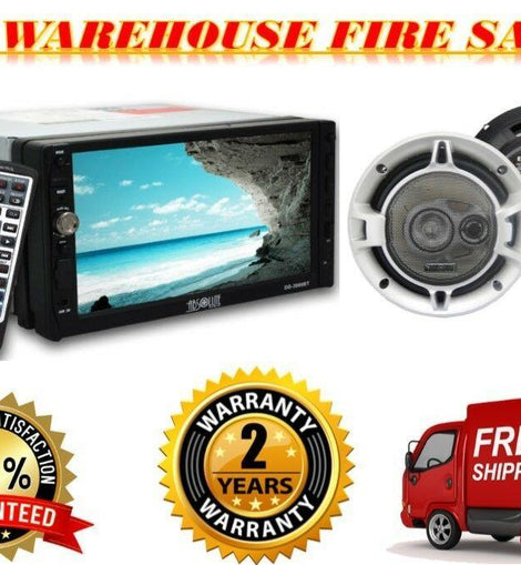 Absolute DD-3000 7-Inch Double Din DVD / CD / MP3 / USB / BLUETOOTH w Speaker