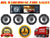 Absolute DMR-380BTAD DVD/CD/MP3/AM/FM Player & 2 Pairs Alpine SXE-1726S 6.5" Speakers