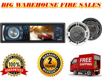 Absolute DMR-380BTAD 3.5" Single Din Car Stereo & (2) 6.5" speakers