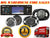 Absolute DMR-360 BLS-6503 BLS-6904 Single Din Car Stereo Bundle 6.5" & 6x9 speaker