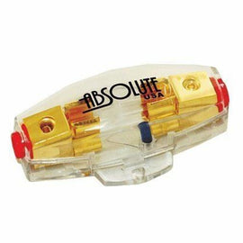 Absolute AGHLB Inline AGU Fuse Holder with Blue LED (Blown Fuse Indicator)