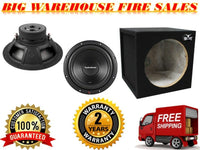 Rockford Fosgate R2D4-12 12" Subwoofer 500 Watts + SS12 Enclosure Bass Package