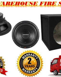 ROCKFORD FOSGATE R2D4-12 12" SUBWOOFER 500 WATTS + SS12 ENCLOSURE BASS PACKAGE