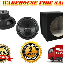 ROCKFORD FOSGATE R2D4-12 12" SUBWOOFER 500 WATTS + SS12 ENCLOSURE BASS PACKAGE