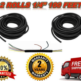 Absolute SLT14 200 feet 1/4" split loom wire tubing hose cover auto home marine