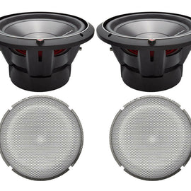 2 Rockford Fosgate P3D2-10 10" 1000W 4-Ohm Subwoofer + 10" Mesh Grille Insert