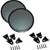 2 Absolute DJS10 10" Inch Universal Speaker Subwoofer Grille Mesh Cover W/ Clips Screws Guard