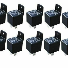 10 Pack Absolute RLS125 12-VCD Automotive Marine Bosch / Tyco Style Relay SPDT 30/40 AMP