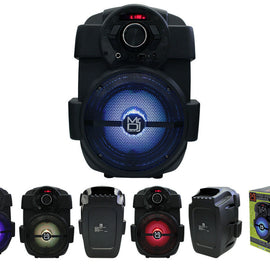 MR 6.5" Bluetooth Rechargeable Battery Party Speaker Portable PA System USB MP3