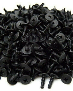 1000pcs #8 x 1/2" Phillips Wafer Head Tek Black Oxide Self Tapping Screws