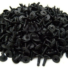 1000pcs #8 x 1/2" Phillips Wafer Head Tek Black Oxide Self Tapping Screws