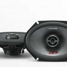 Alpine SPR-68 <br/> 600W Max (200W RMS) 6" x 8" R-Type 2-way car speakers  fits 5"x7" and 6"x8" openings