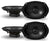 2 Alpine S-S69 Car Speaker 520W 6" x 9" Series 2-Way Coaxial Car Speakers