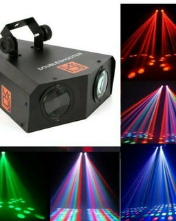 MR DJ DOUBLESHOOTER 16 Patterns 2 Eyes DMX512 Stage Lighting 102 LED Lights Party DJ Disco Show 4CH