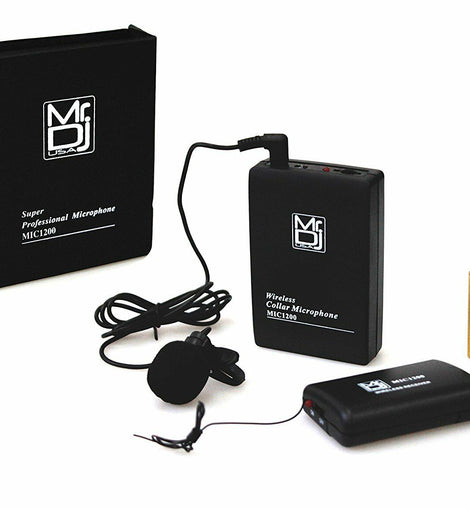 Mr. Dj MIC-1200 Lavalier Wireless Microphone System