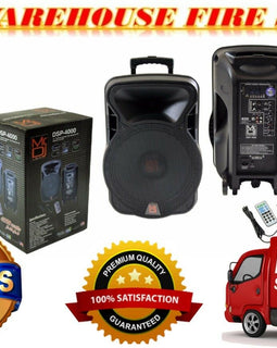 DSP4000 4000W Bluetooth DSP FM Radio USB Portable PA DJ KARAOKE Speaker