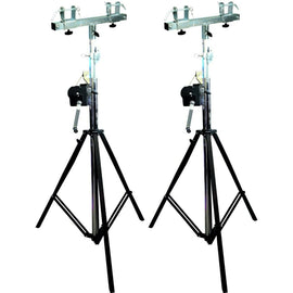 2 MR TRUSS TST200 & TSBC250 Crank Light Stand<br/> Pro Lighting 12 Foot Crank Light Stand & Square Truss T-Bar