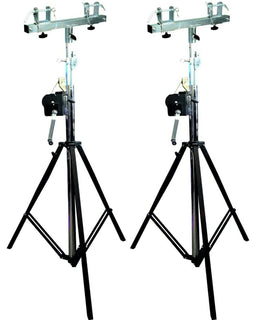 2 MR TRUSS TST200 & TSBC250 Crank Light Stand<br/> Pro Lighting 12 Foot Crank Light Stand & Square Truss T-Bar