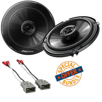 Pioneer TS-G1620 250W 6.5" 2Way Car Speakers + Speaker Adapter Fit Honda Vehicle