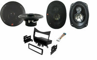 Fits Honda Accord 2003-2007 1-Din Installation Kit + Cerwin-Vega Front & Rear Speakers