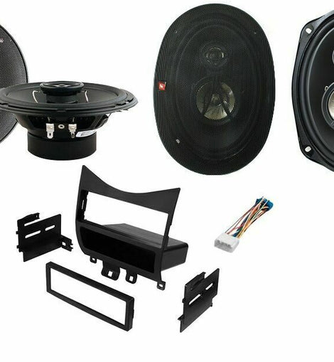 Fits Honda Accord 2003-2007 1-Din Installation Kit + Cerwin-Vega Front & Rear Speakers