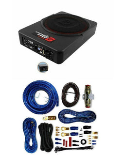 Cerwin Vega Mobile VPAS10 <br/>Under Seat  550W Max 10" Powered 2Ohm Car Subwoofer amplifier installation kit