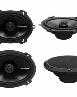 2) Rockford Fosgate P1572 5x7" 120W + 2) P1692 6x9" 150W 2 Way Car Speakers