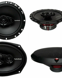 Rockford Fosgate R169X3 6x9 260W 3 Way + R1675 6.75" 2Way Car Speakers Coaxial