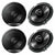 4 X Pioneer TS-G1620F 6.5" 300W Full Range Coaxial Car Stereo Speakers 2 Pairs