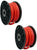 2 Patron SPW-0-50RD 1/0 Gauge 50 FT Xtreme Twisted Power/Ground Battery Wire Cables Set Red