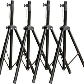 4 MR DJ SS250 Universal Black Heavy Duty Folding Tripod PRO PA DJ Home On Stage Speaker Stand Mount Holder