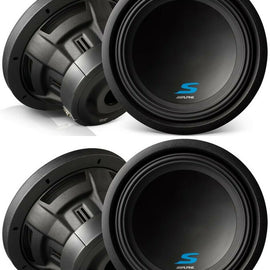 2 Alpine S-W12D4 Car Subwoofer<br/>1800W Max (600W RMS) 12" Type-S Series Dual 4 Ohm Car Subwoofer