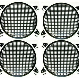 4 10" SubWoofer Metal Mesh Cover Waffle Speaker Grill Protect Guard DJ Car Audio