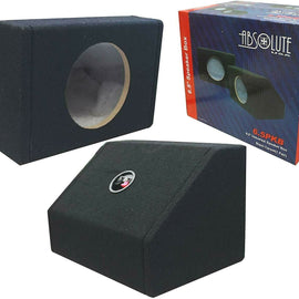 Absolute 6.5PKB Pair of 6.5" Single Angled Sealed Speaker Enclosures - Black